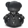 The Red Ours en cuir Bendy The Bdsm Teddy Bear Noir